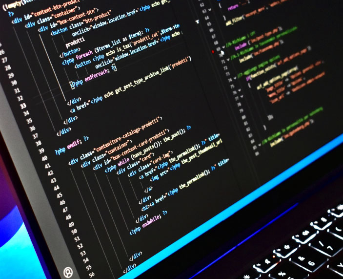 Bildschirmausschnitt mir Codeschnippseln.