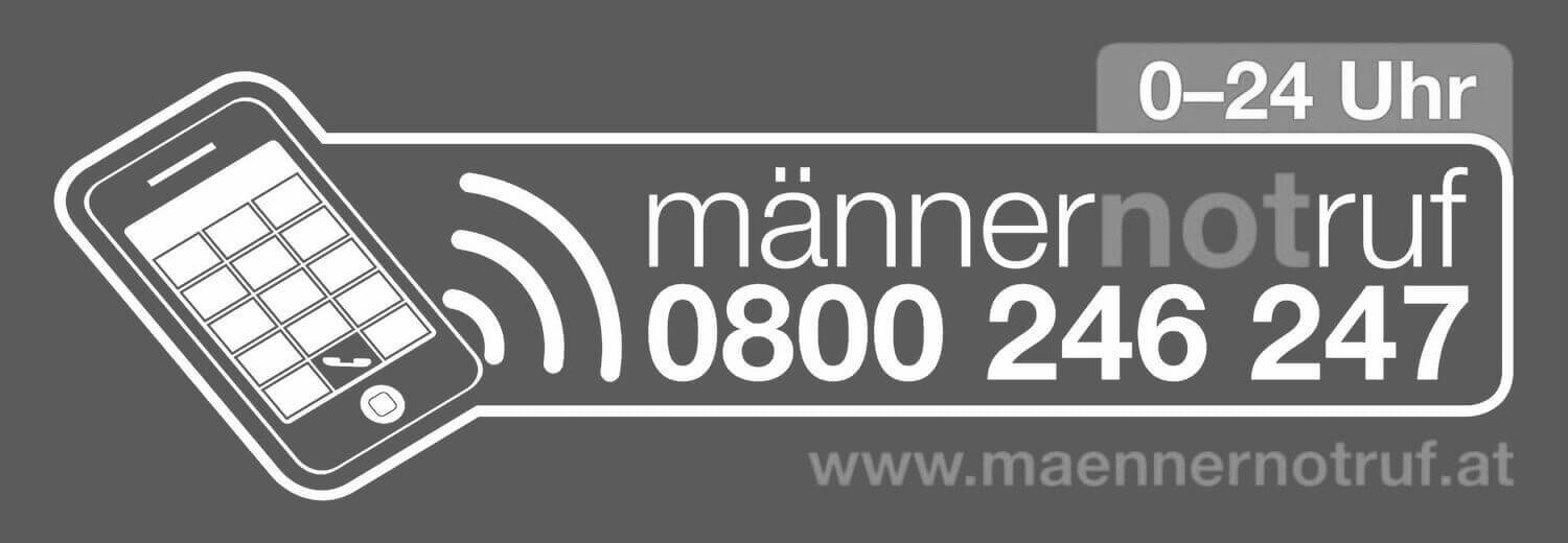 Männernotruf_Logo_transparent_schwarz Männernotruf Graz Logo mit Nummer und Website